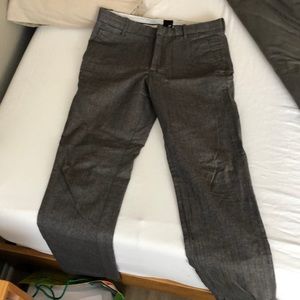 Grey subtle pin stripe slim fit dress pants